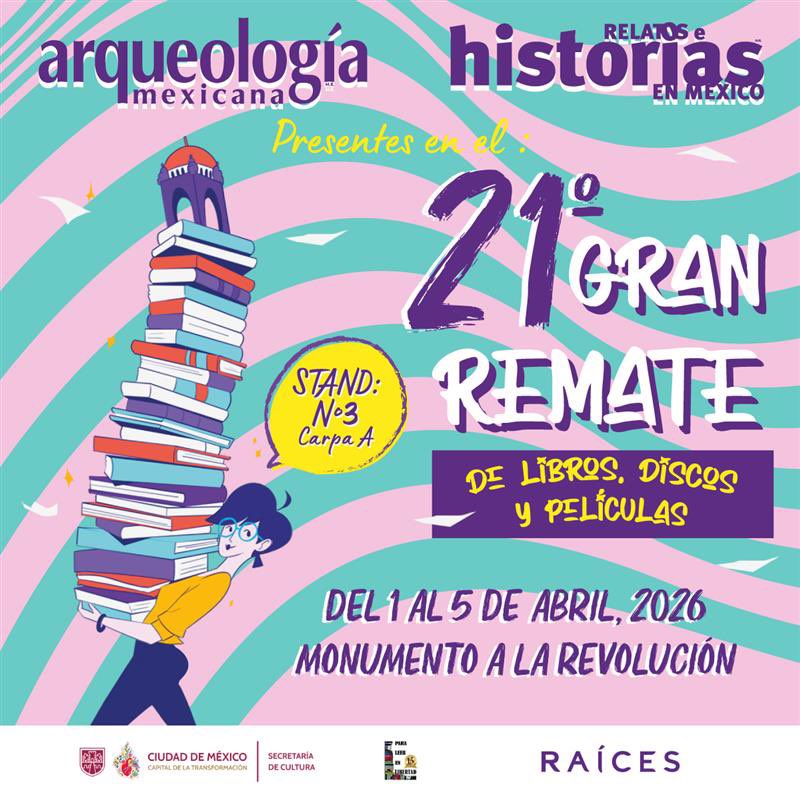 HistoriasMex's tweet photo. #Apartalafecha 
¡Es hoy y hasta el 5 de abril📚📼!
21° Gran remate de Libros y películas en la #CDMX #2026

𝗖𝗮𝗿𝗽𝗮 𝗔 𝘀𝘁𝗮𝗻𝗱 𝗡° 𝟯

📍: Monumento a la Revolución
🕦: 11:00 am a 21:00 hrs 

ENTRADA LIBRE
#Libroscdmx #GranRemate #Películas #CiudaddeMéxico #Lectura #Abril https://t.co/DNa5dG1ERA