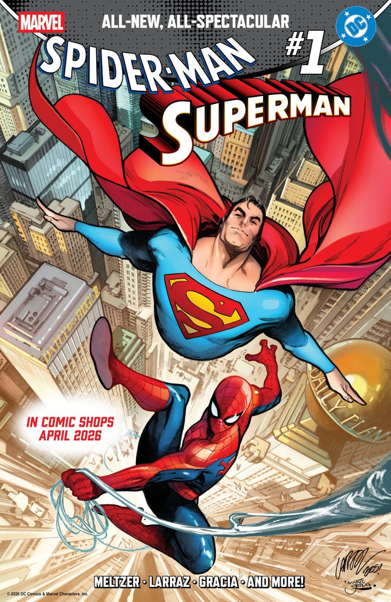 First look at the back up story of Spider-Man/Superman #1 by Geoff Johns and Gary Frank!