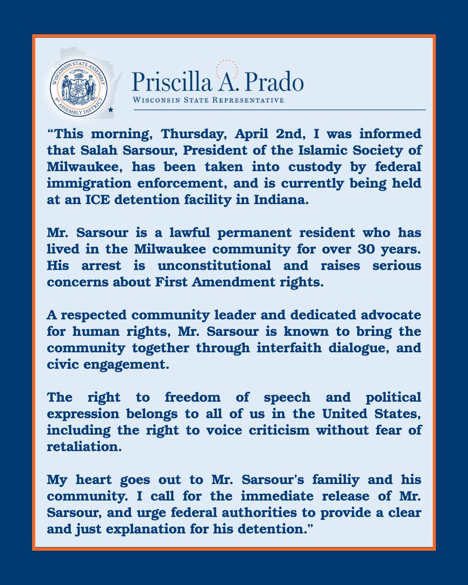 Representative Priscilla A. Prado tweet media