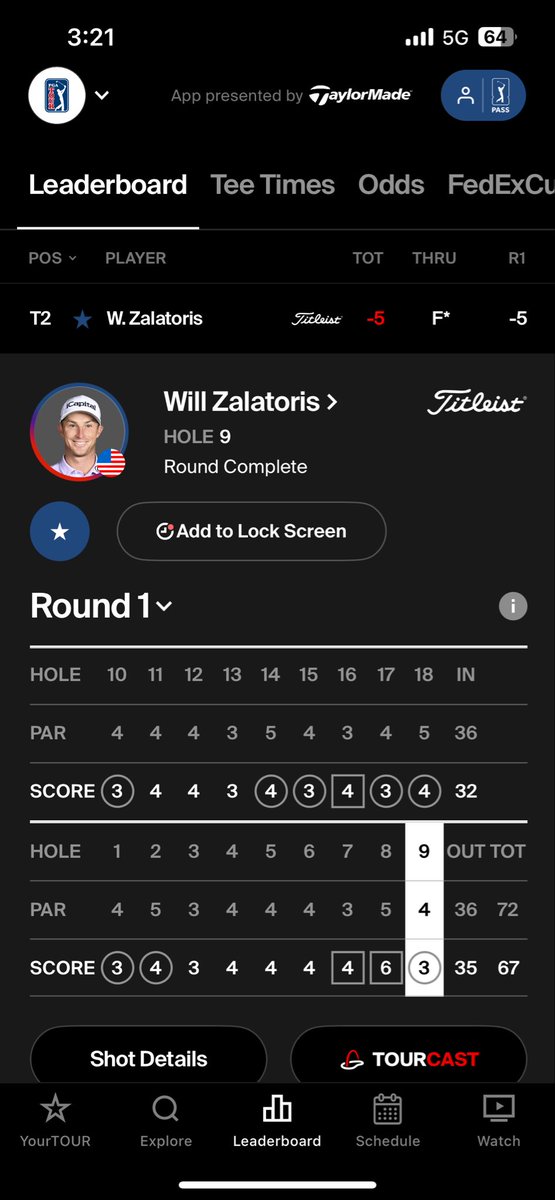 Will Zalatoris Tracker tweet media