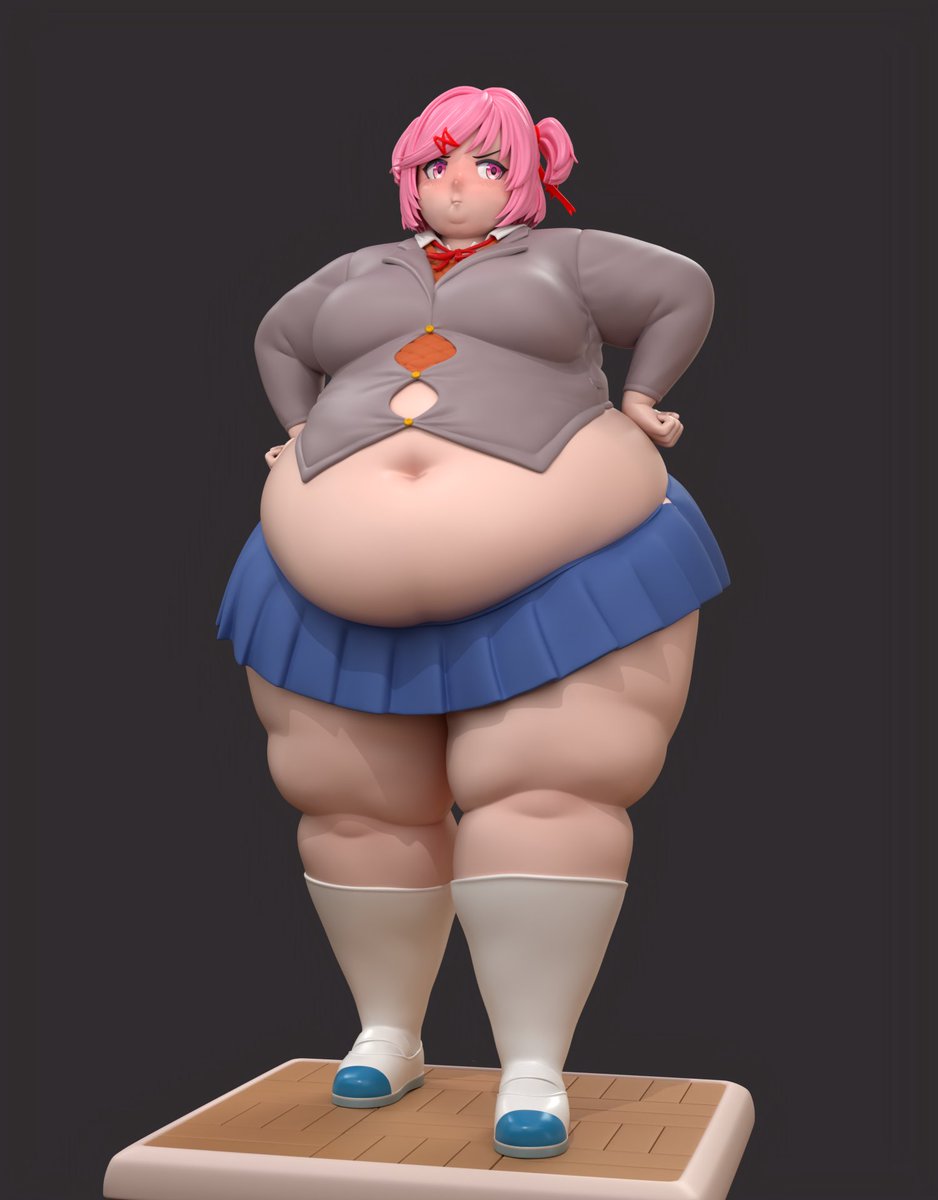 AntTron377's tweet photo. Fatsuki, I mean Natsuki shares a cupcake with you https://t.co/YtiF82H00U