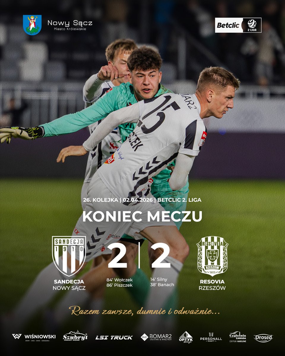 SandecjaNS's tweet photo. #SANRES | Koniec meczu ⚪⚫ https://t.co/Ht9xLc4jkS