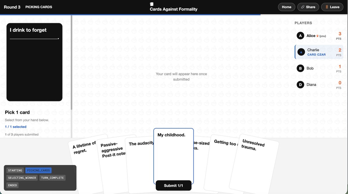 Cards Against Formality tweet media