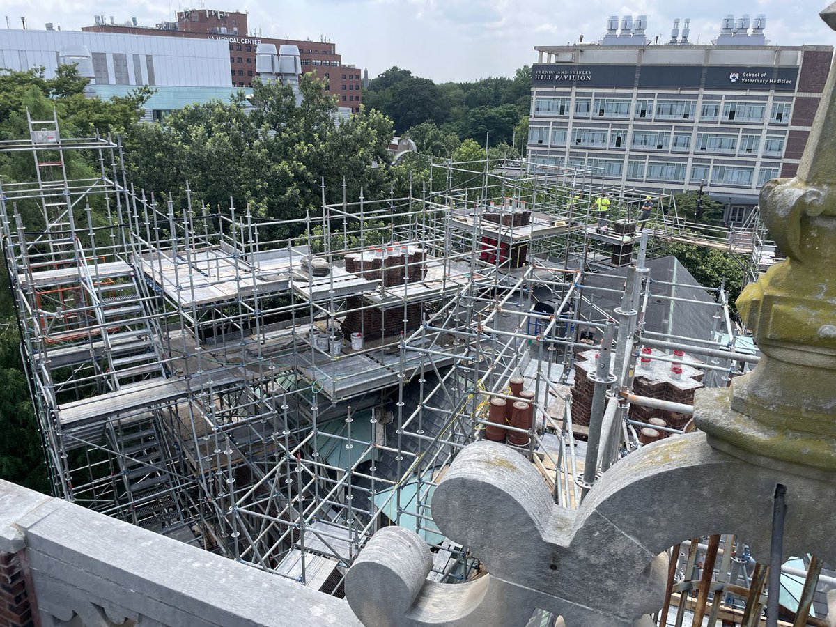 SuperiorScaff's tweet photo. 71 Chimney scaffolds!
This is crazy looking!  Scaffolding all over the UofP Quad complex.

https://t.co/SEEhS4TvTy

@superiorscaff  @intechconstruction @uofpenn  @thegbca #scaffold #scaffolding #masonry #restoration #excellenceisbuilding #gbca https://t.co/fhdCv6XAg6