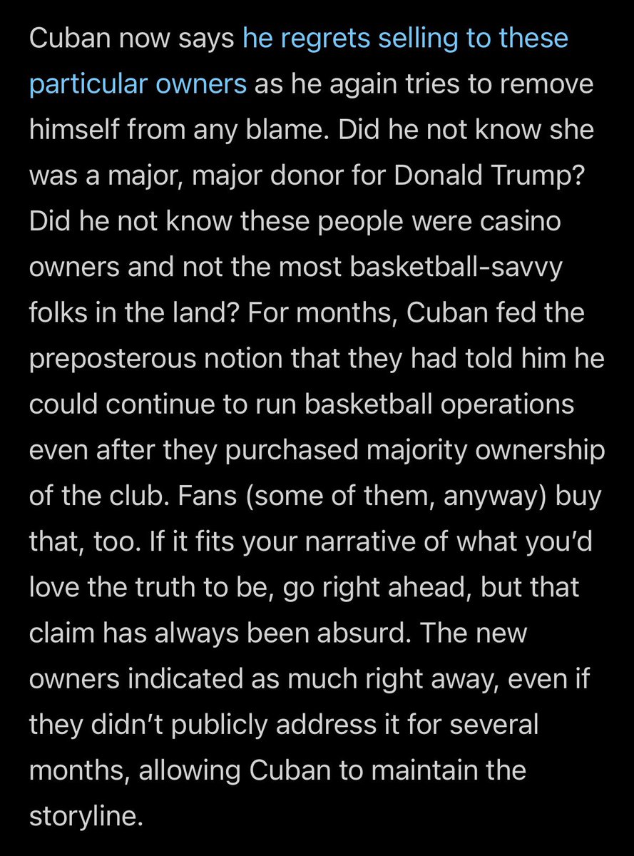SnackPr0tein's tweet photo. this is a great piece and these bits in particular reinforce why Cuban is to blame more than anyone and why it would awesome if he could just leave this team alone forever https://t.co/fuIb6RE6o2