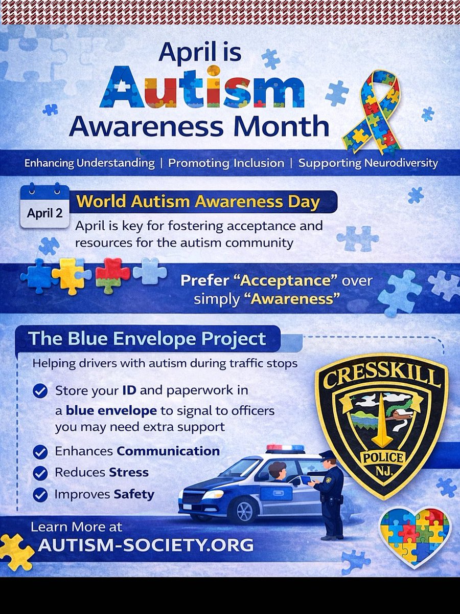 The Blue Envelope Project, Designed to help individuals on the spectrum during traffic stops. With this project, you can, Signal Your Needs, Make your ID &amp; paperwork visible to officers.  Enhance Communication, Facilite clearer conversations. Reduce Stress &amp; improve safety.