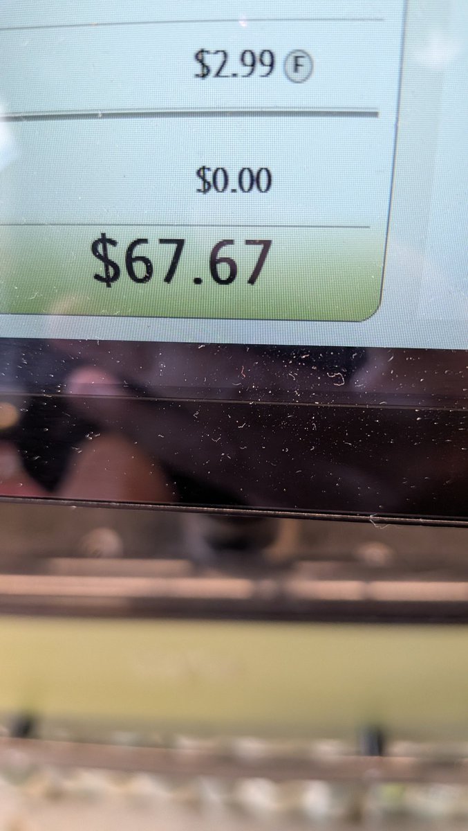 The cashier laughed before she told me my price