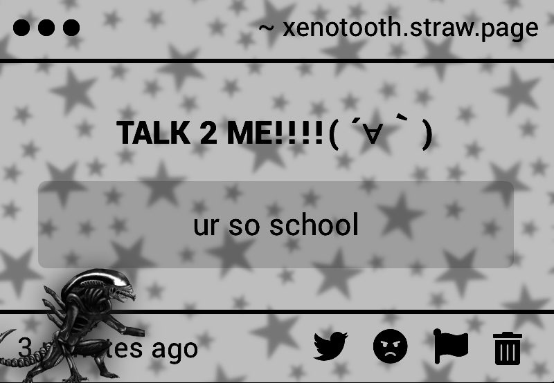 xeno / tooth of shtwt tweet media