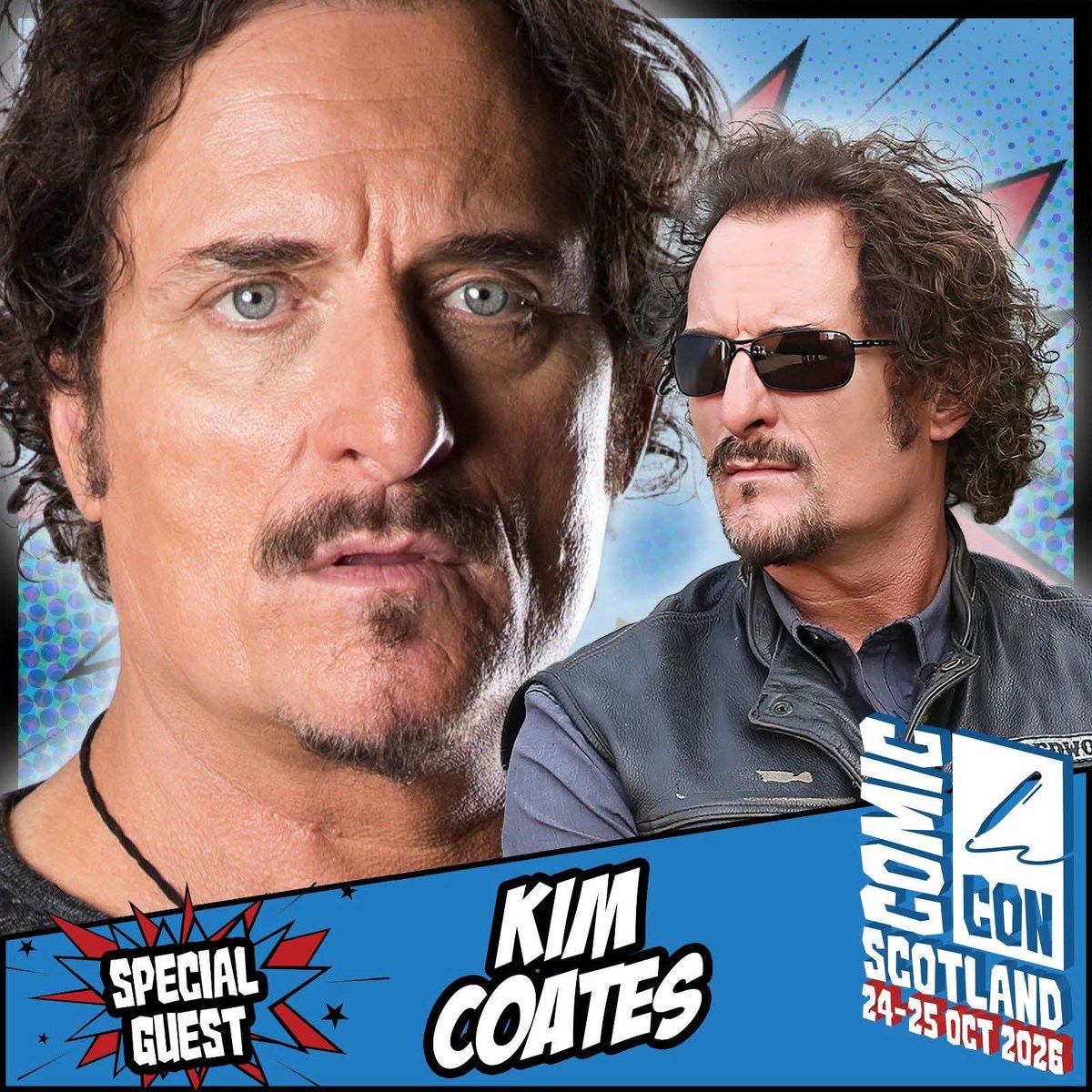 EuroConNet's tweet photo. GUEST ANNOUNCEMENT
#ComicConScotland #monopolyevents #KimCoates
24 - 25 October 2026
Edinburgh, Scotland
https://t.co/tUEjAZKjyv https://t.co/f8Du6okgmz