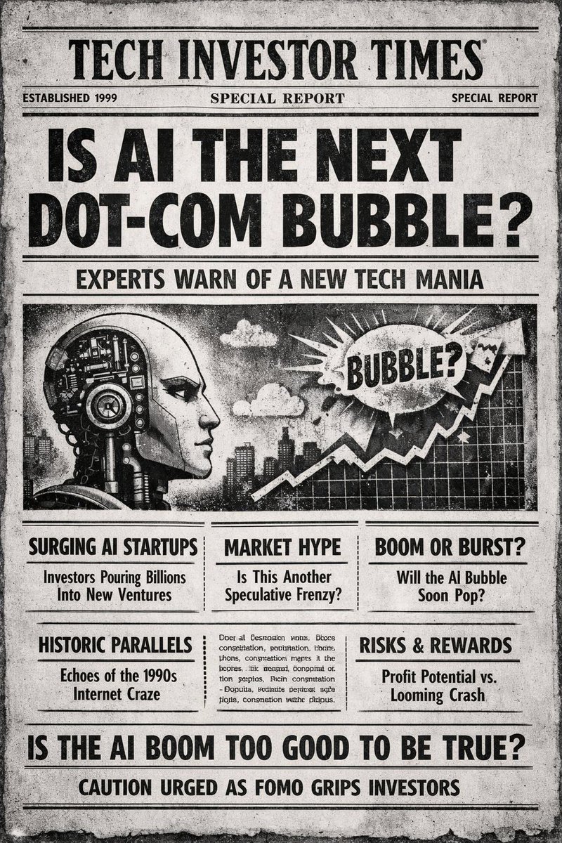As developers, do you actually believe AI is just another bubble… or is it here to stay for the long haul?

Feels like we’re in 1999 internet territory again - insane hype, sky-high valuations, and a lot of “AI” slapped on everything. 

Is a dot-com-style crash coming?
