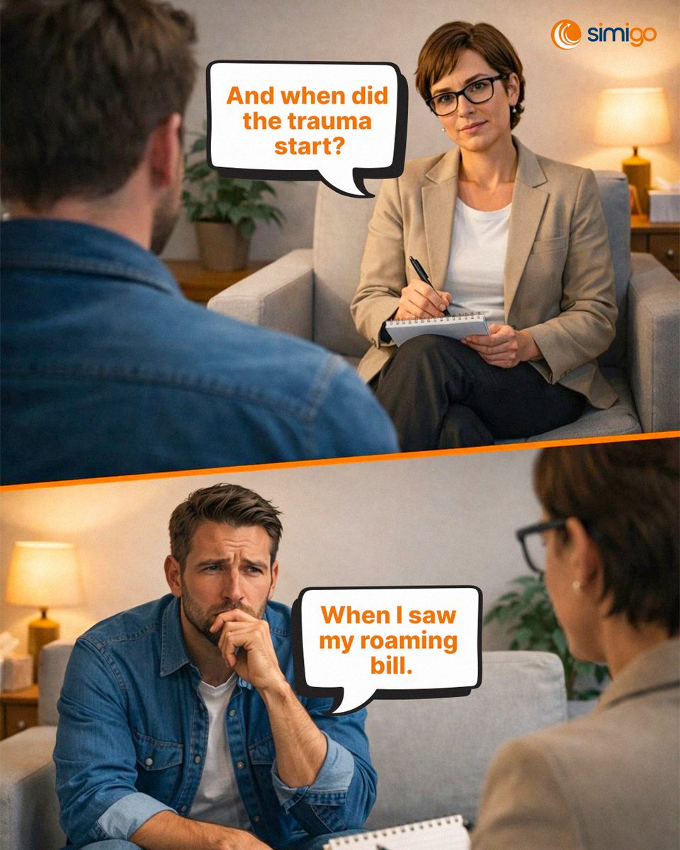 simigoai's tweet image. That moment when your roaming bill ruins the trip's mood.
Time to travel smarter. 🌍📲
.
.
.
.
.
#Simigo #RoamingBill #TravelProblems #TravelSmart #eSIMTravel