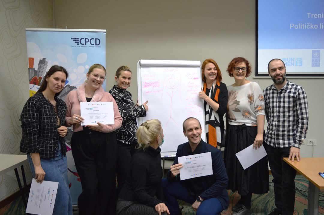 unwomenbih's tweet image. 20 trainers completed a Training of Trainers to support women candidates across Bosnia and Herzegovina ahead of the 2026 General Elections- strengthening leadership, confidence &amp;amp; campaign skills where it matters most. In partnership with @cpcdba , funded through #GEA
