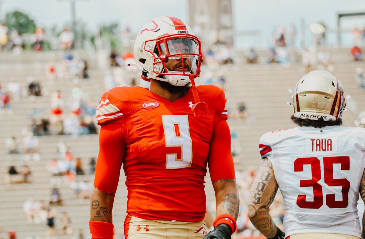 JamesLarsenPFN's tweet photo. News: Safety Kenny Robinson has announced his retirement from football. 

Robinson began his pro career in the XFL in 2020, landing an NFL opportunity in Carolina. 

In the #UFL, @krob2__ has been known as one of the hardest hitting safeties in spring football. 

Unfortunately, an injury Friday night has put an end to what was a tremendous career.