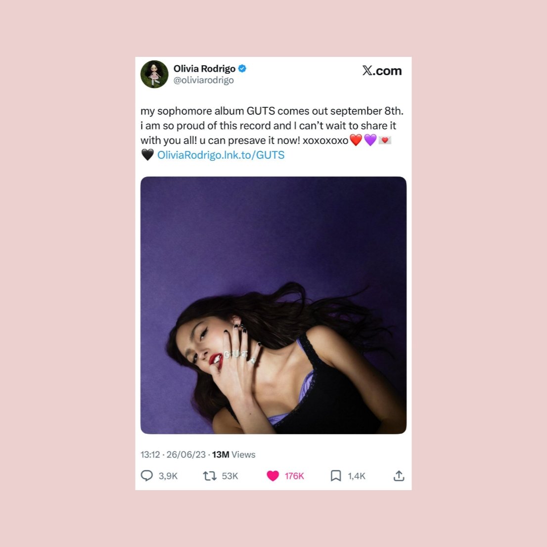 Update Olivia Brasil tweet media