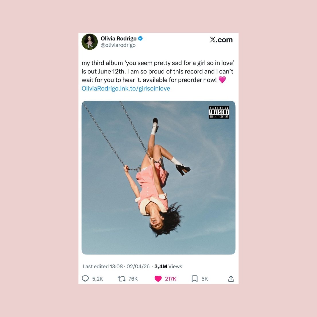 Update Olivia Brasil tweet media