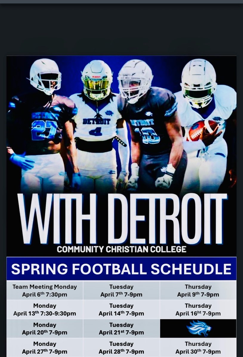Community Christian College Football tweet media