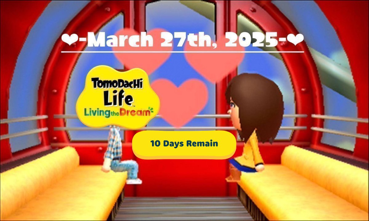 Number of days with & until Tomodachi Life Switch! tweet media