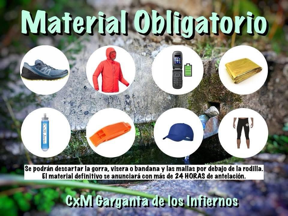 CxMGargdelosInf's tweet photo. ¡EMPEZAMOS CON LOS PREPARATIVOS Y LO PRIMERO SIEMPRE ES LA SEGURIDAD!
🎒MATERIAL OBLIGATORIO por Reglamento FEXME.
El material definitivo se anunciará en la web y redes sociales con al menos 24 HORAS de antelación.
#CxMGargantaDeLosInfiernos #Jerte #Abril #Trail #Fexme https://t.co/EFyOfYnBmb
