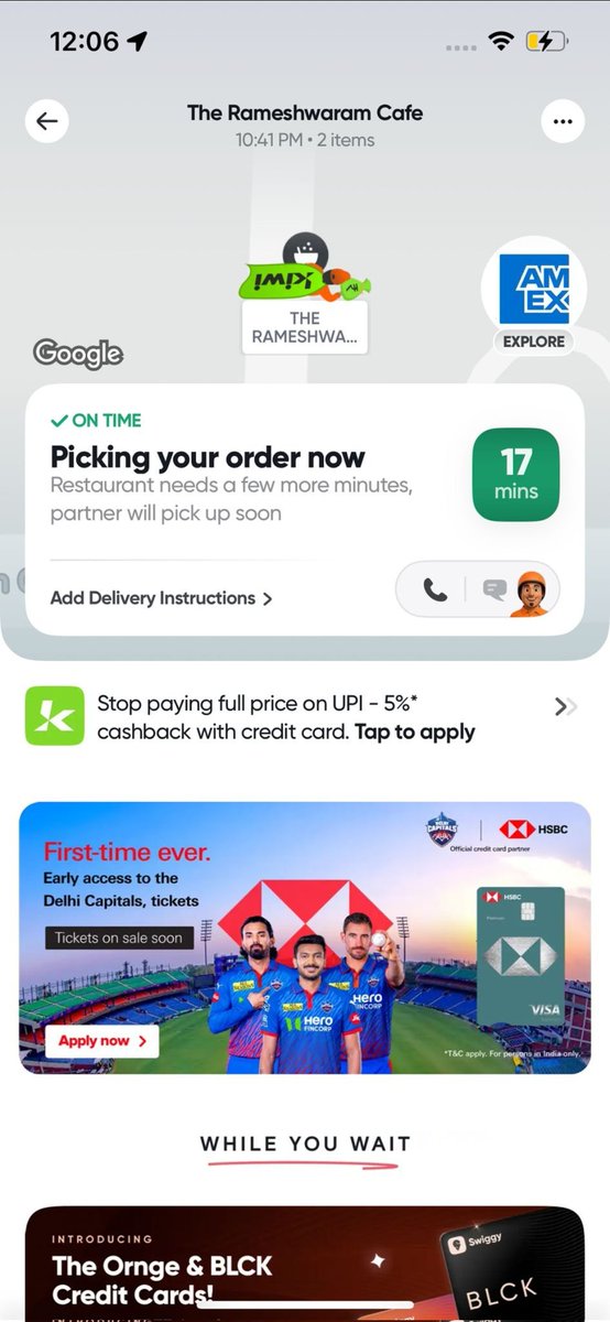 dillogicalindia's tweet photo. @Swiggy @SwiggyCares @RameshwaramCafe
Highly unpleasant experience ordering from The Raameshwaram Cafe JP nagar.
Order is showing order  will be picked up from past 1 hour 30 minutes.
No possibility of cancellation, no possibility speaking to customer care. https://t.co/4xLBHwUjJJ