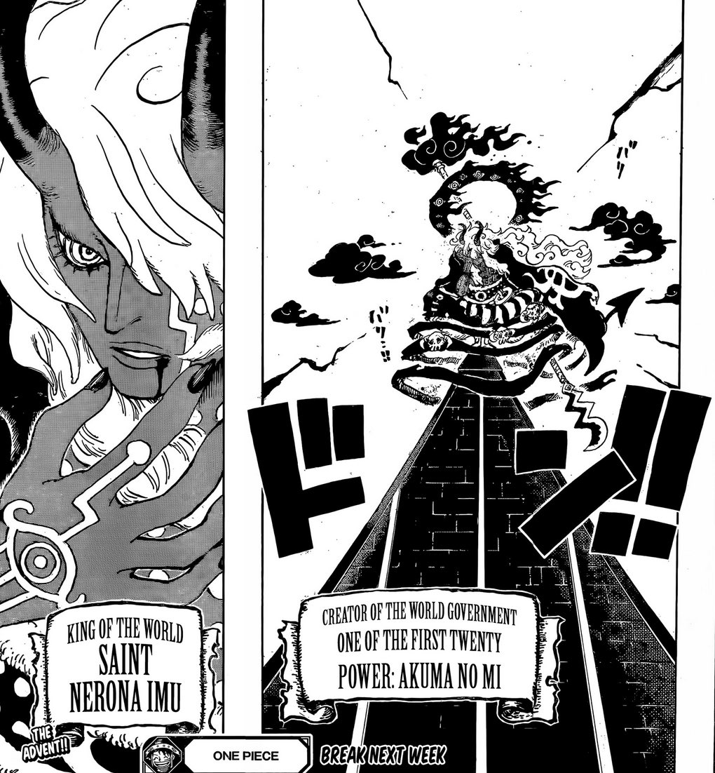 Jacon8917's tweet photo. #ONEPIECE1179 #ONEPIECE

ONE PIECE 1179 SPOILERS

Is Imu possibly linked to Robin? Her demon form features (wings and especially the horns) look strikingly similar to those shown on Imu. also he got her nose https://t.co/rosOrKB2EH