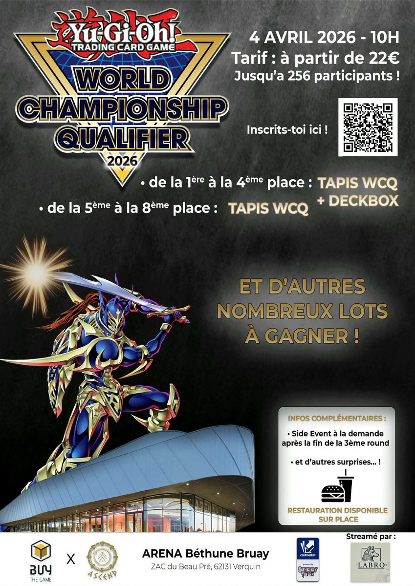 WillemsDylan's tweet photo. Ce week-end aura lieu le WCQ de Verquin à l’arena 
Plus de 200 joueurs inscrit ! Si tu n’a pas ta place dépêche toi 👀 https://t.co/9Nt2IfaQwg

L’événement sera diffusé sur ma chaîne Twitch : https://t.co/s7aUX9vZ6J co cast avec @FLKisaro on vous réserves de nombreuses surprises https://t.co/7EKM85yv0I