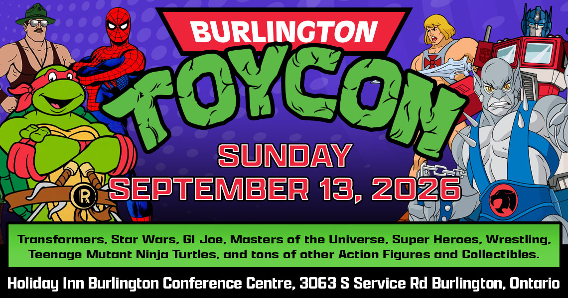 OntCollectorCon's tweet photo. #BurlingtonToyCon IS BACK! Sunday, September 13 at the Holiday Inn Burlington Conference Centre

The show features a huge selection of vintage &amp; modern Action Figures, Lego, Comic Books, Video Games, Pokemon &amp; other collectibles

Vendor registration at https://t.co/vYqARCTNAW https://t.co/tdN9FQBFFH