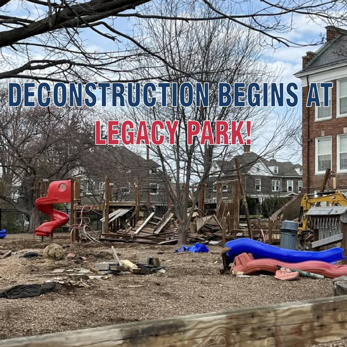 EustaceEngineer's tweet photo. Our construction crew has officially begun the deconstruction of the iconic Jenkintown Castle playground,clearing the way for the vibrant new park design shaped by our community.  We're proud to support this transformation and can't wait to see the next chapter unfold! https://t.co/9Nju2dgVDa