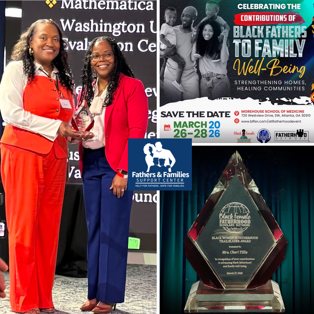 FSCSAINTLOUIS's tweet image. ✨ Major news!

Our CEO, Cheri Tillis, was honored in Atlanta for her leadership in advancing fatherhood &amp;amp; family well-being 🏆

23+ years of impact and still going strong. Congratulations!👏 

#FFSC #BlackFatherhood #Leadership