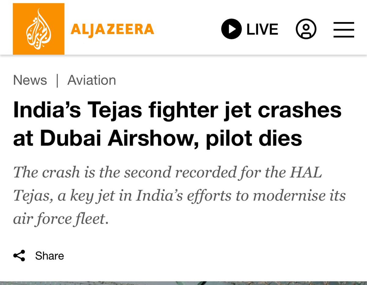 DukiNewsUpdates's tweet photo. "India can build a superpower economy. But cannot build a safe jet for its own air force. Tejas has blood on its record. Yet it still flies. This is destruction of families. And the saddest part? Nobody is listening." https://t.co/NX1vMGg2hH