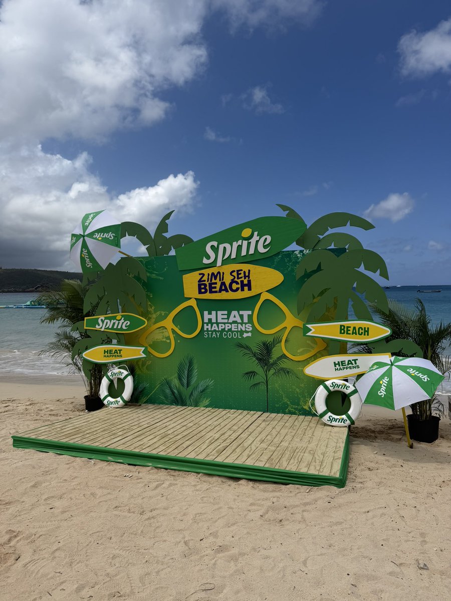 wersocreative's tweet photo. Sprite Photo Op for Zimi Seh Beach recently at Puerto Seco Beach in Discovery Bay Jamaica. Conceptualized and Executed by So Creative #SoCreative #ZimiSehBeach #PhotoOp https://t.co/SAr7D2W7kJ
