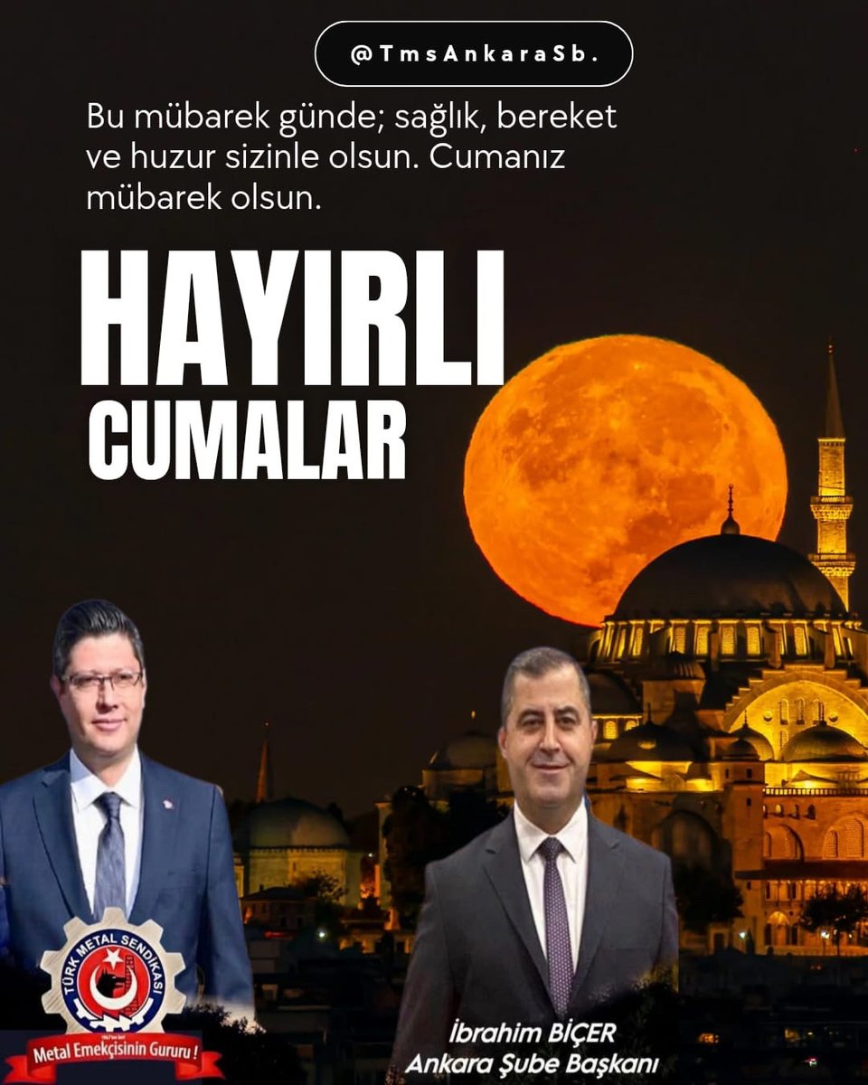 Bu mübarek günde; sağlık, bereket ve huzur sizinle olsun. Cumanız mübarek olsun.￼
#HayırlıCumalar