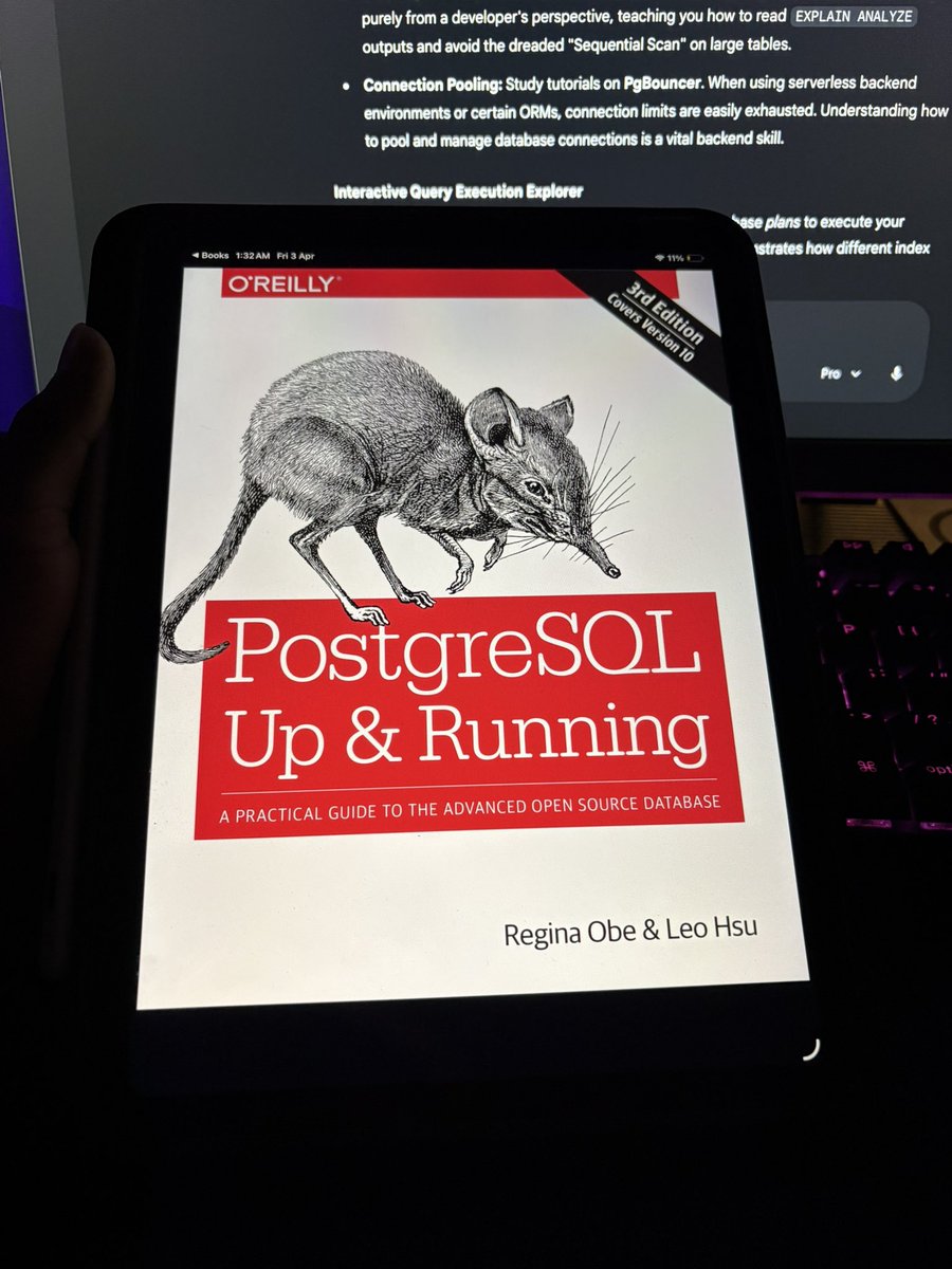 thinking of going deep into postgreSQL , going to squeeze out as much knowledge from this book hehe