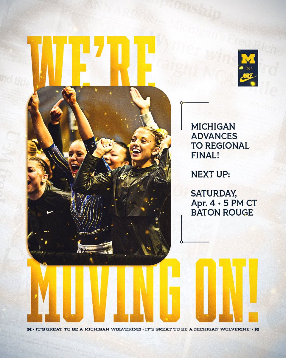 Michigan Women’s Gymnastics tweet media