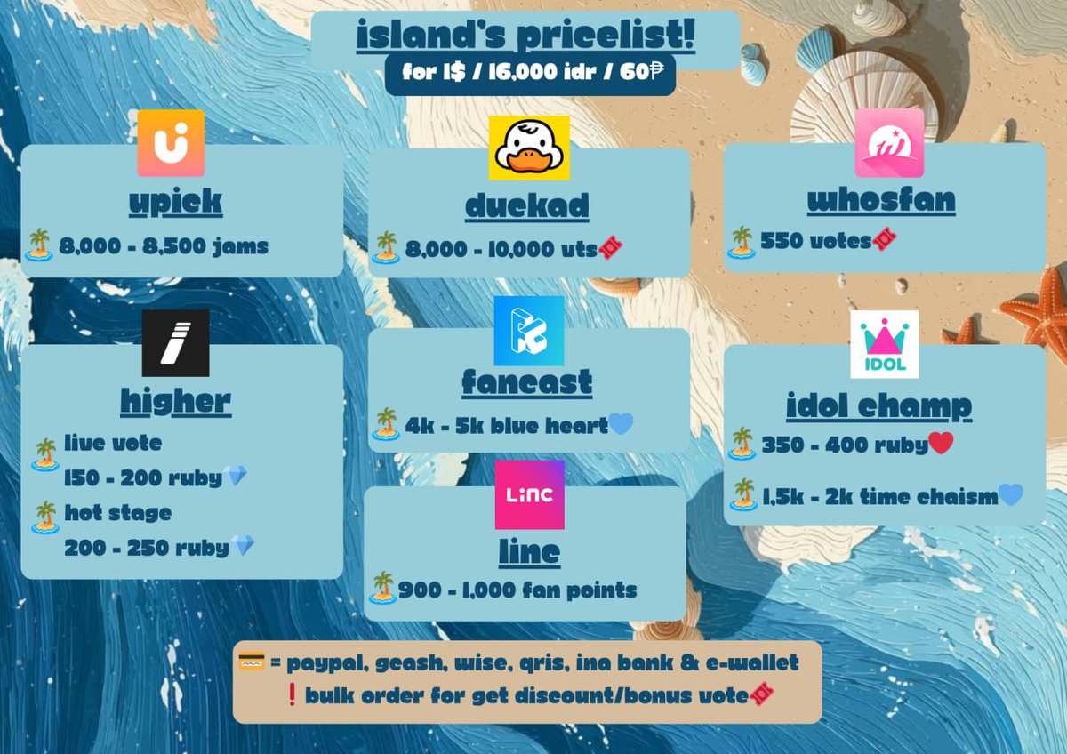 SELL KPOP VOTE tweet media