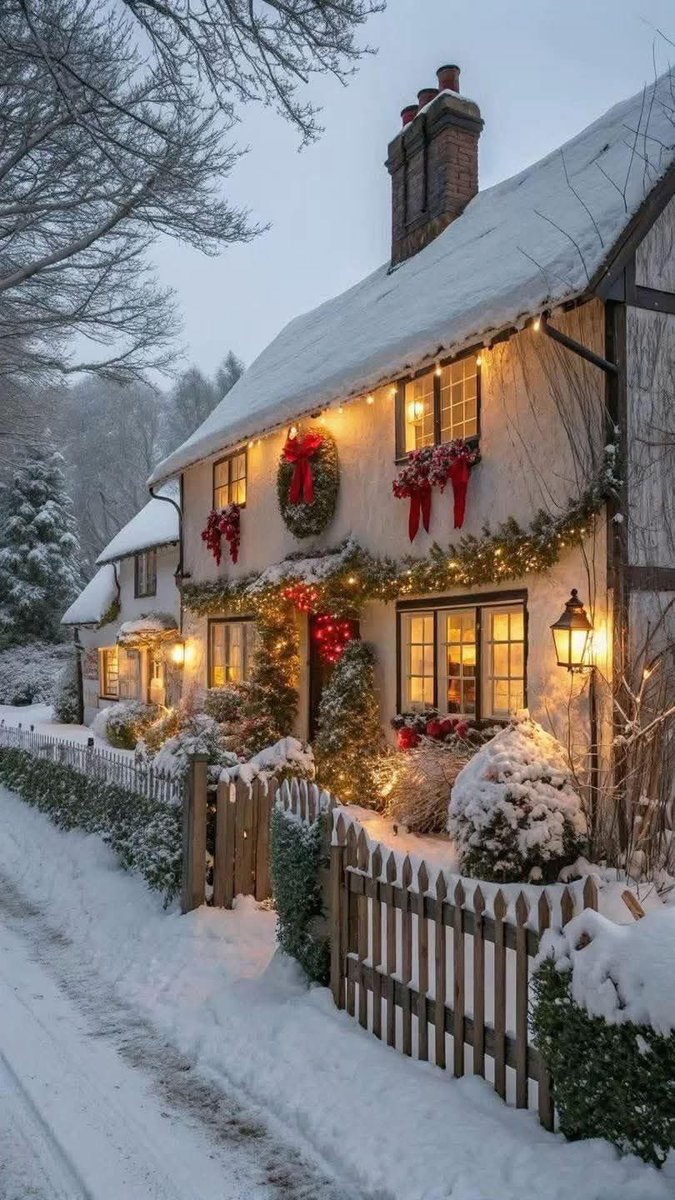 Absolutely gorgeous .
What a peaceful time of year especially with snow...