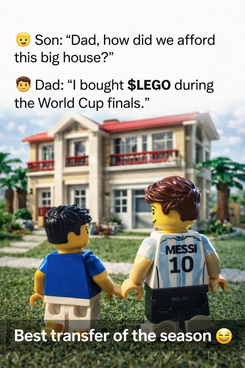 wondax35's tweet photo. Turns out that signing built the whole future.
From kickoff to keys-in-hand. @LEGOFICATION
#LEGOMEMES $LEGO
CA:
EKGQrjPnQEvtY2nVNCt9x34V6C4GUB9hJTu3BLPpump https://t.co/o5ABOlp2wp