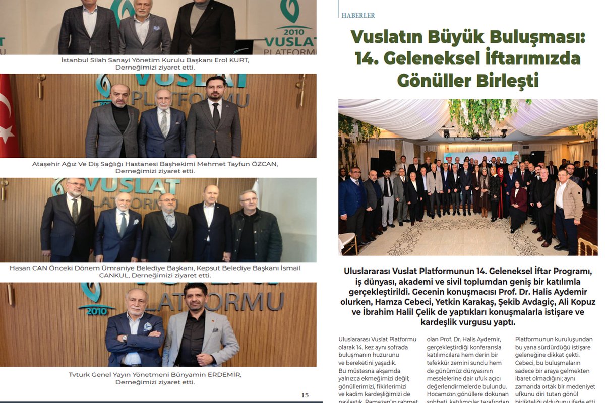 editorerdemir's tweet photo. Bizleri bu kıymetli mecrada ağırlayarak onore eden, 
Sayın Cumhurbaşkanımızın Danışmanı ve 
Darülaceze bir önceki dönem Başkanı, Uluslararası 
Vuslat Platformu Başkanı Sayın Hamza CEBECİ'ye 
ve derginin hazırlanmasında emeği geçen tüm ekibe
kalbi teşekkürlerimi sunarım.

Uluslararası Vuslat Platformu tarafından yayımlanan aylık dergide bize'de yer verilmiş olmasından büyük onur duydum.

Bünyamin ERDEMİR

#vuslatfplatformu 

Online Dergiyi indirmek için: https://t.co/3JYPqYUW0X