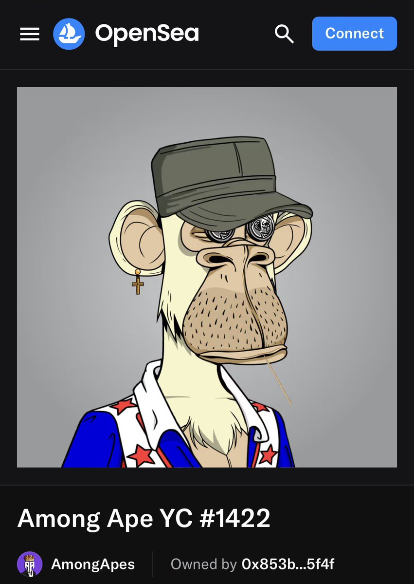 🚨 OLD SCHOOL APE GIVEAWAY 🚨
Let’s take it back to the golden days of NFTs!
We’re giving away 1 OG Among Ape YC #1422 to one lucky winner!
This absolute legend is rocking the classic cap, cross earring, and star jacket — pure vintage ape energy. 🐵✨
To enter:
•  ❤️ Like this