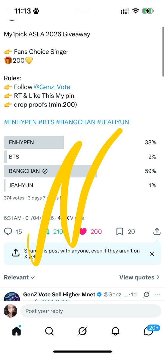 chnloml's tweet photo. @Genz_Vote #BangChan https://t.co/uHmr6bCzRO