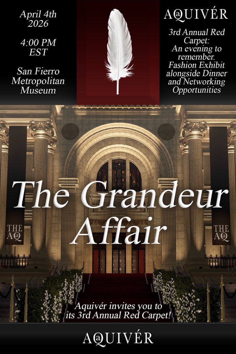 InsideAquiver's tweet photo. The Grandeur Affair. This Saturday

https://t.co/qH0VFbrGPV https://t.co/5ufy2NM6bJ