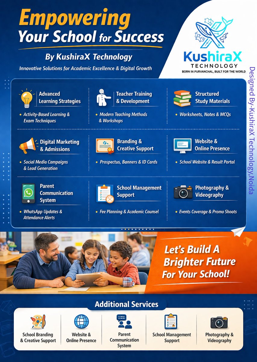 KushiraXTech's tweet photo. Empowering Your Institution through Advanced Tech Courses and End-to-End Educational Solutions
#KushiraXTechnology https://t.co/tcDJcO2Boj