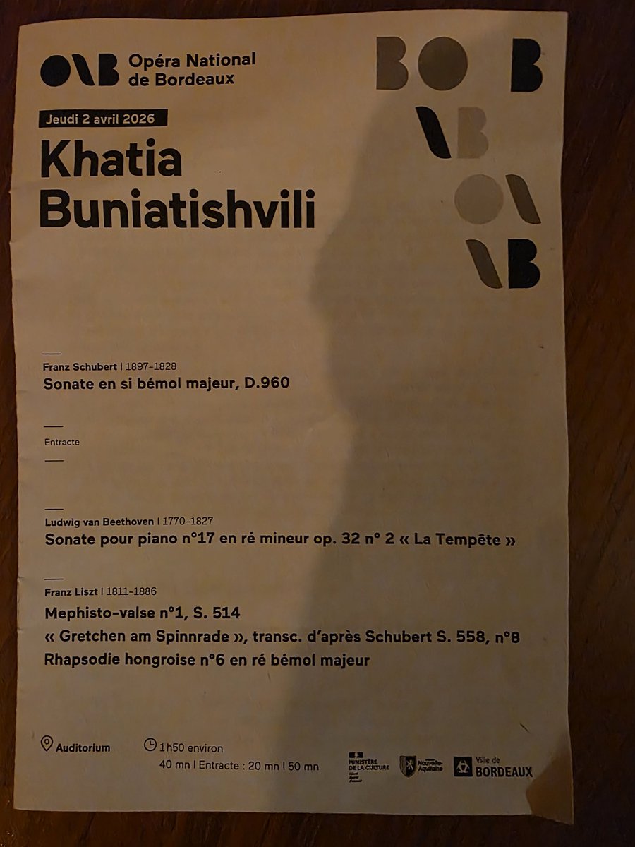 mlaurentdaspas's tweet image. Ce soir à l’Auditorium de @Bordeaux 🎹
@BuniatishviliKh IMPERIALE !🩵💙 #ovation 🙏 @operadebordeaux