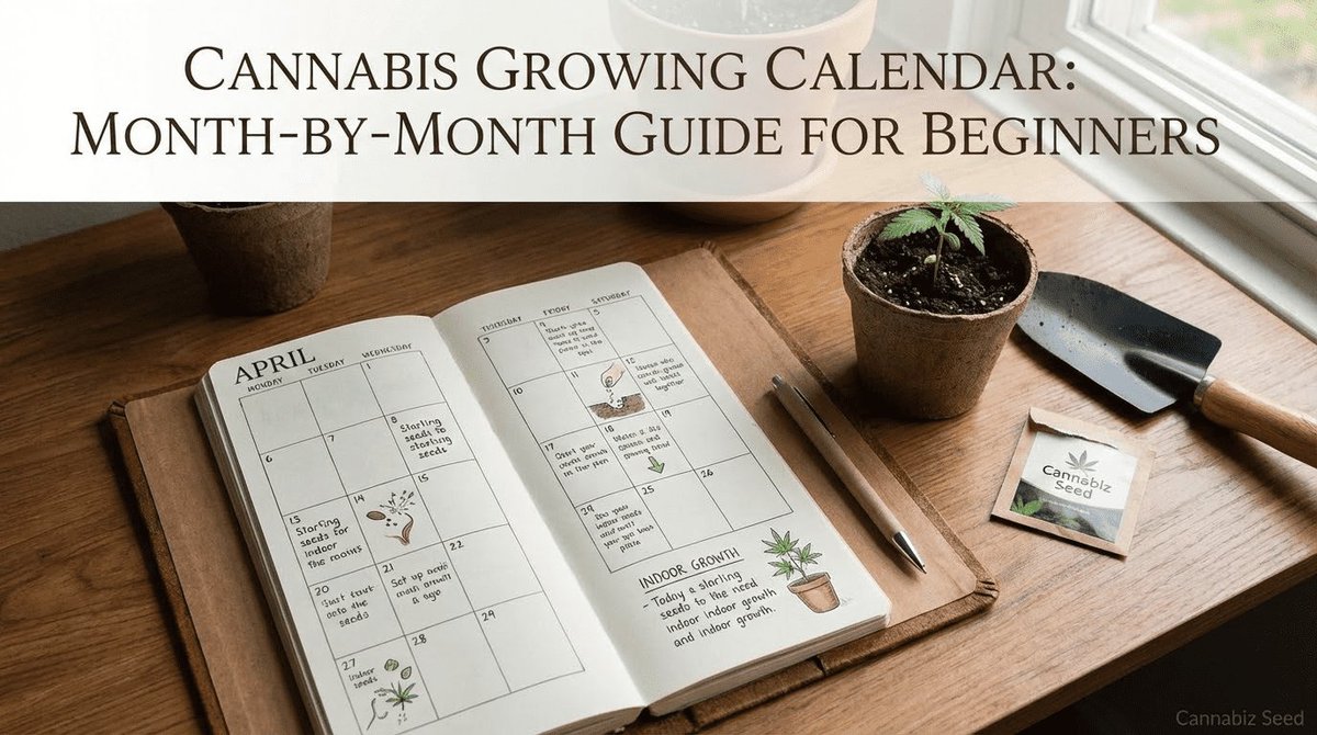 Will it grow? Our month-by-month calendar is the ultimate cheat sheet your garden deserves.

​Go from seed to harvest without the guesswork. 🌱📅

cannabizseed.com/cannabis-growi…

​#CannabizSeed #GrowYourOwn #CannabisCommunity #BeginnerGrower #CannaCulture #HomeCultivation