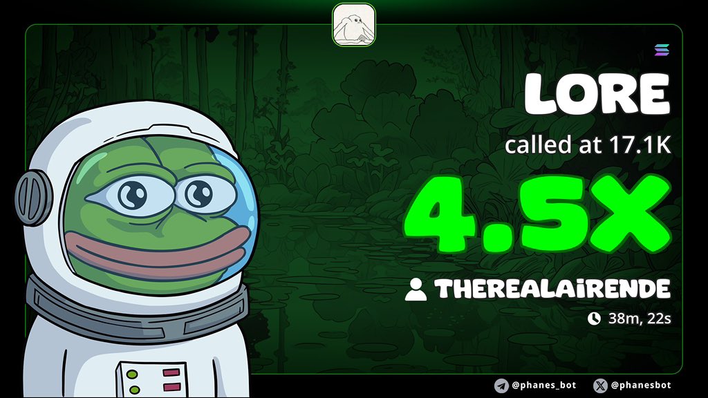 AirendeIsaac's tweet photo. $Lore is Alpha!! 

WAGMI https://t.co/hkKmZZEj1M
