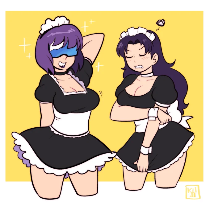 misato (x2) and the major