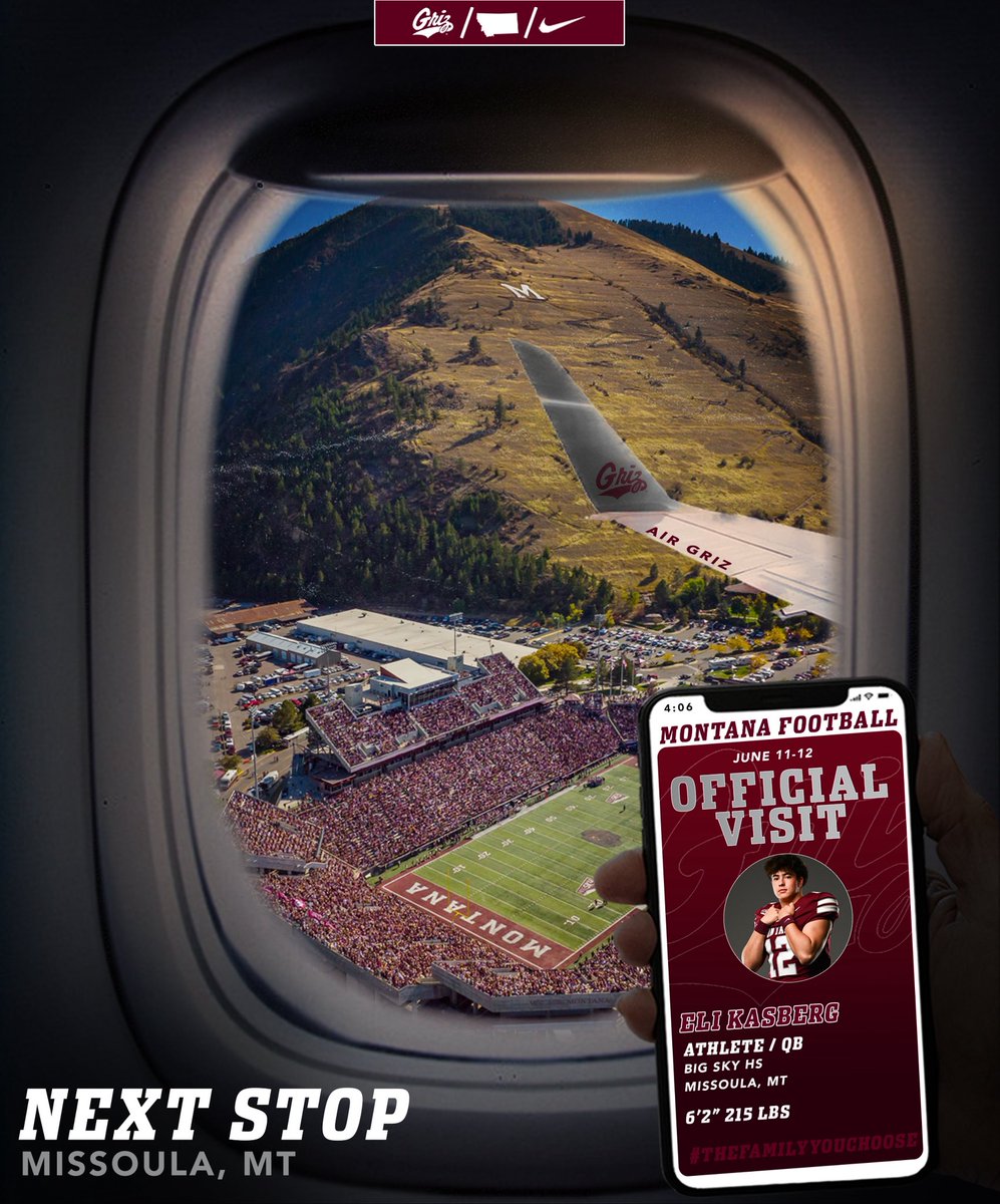 Thank you <a href="/KeatonJ_3/">Keaton Johnson</a>  and <a href="/Coachbk_griz/">Bobby Kennedy</a> for locking in my official visit !