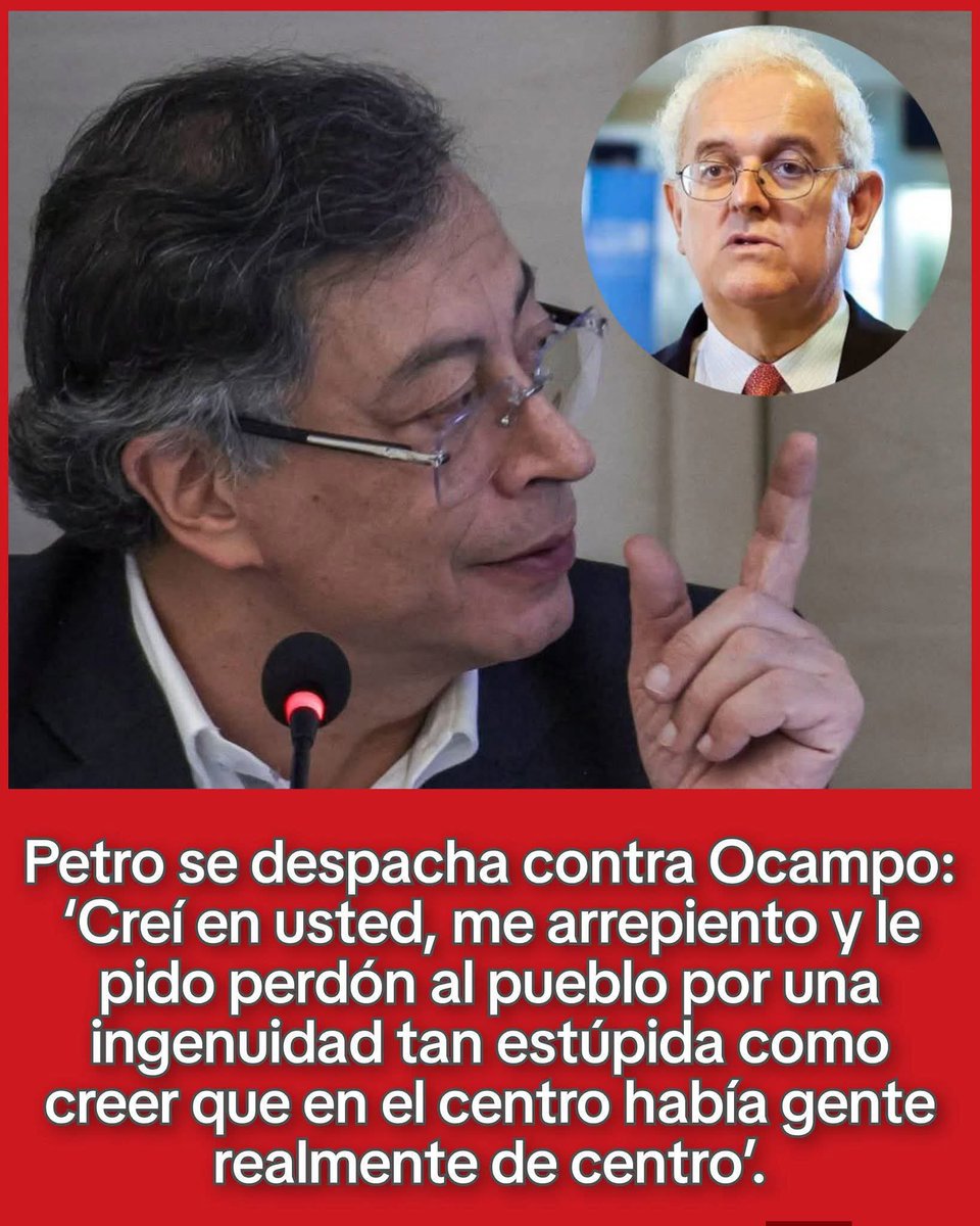 Hay momentos en la historia en los que las palabras dejan de ser diplomacia y se convierten en bisturí. Este es uno de ellos.

Lo que plantea Gustavo Petro no es simplemente un desacuerdo técnico con José Antonio Ocampo; es una ruptura moral con una forma de entender el poder