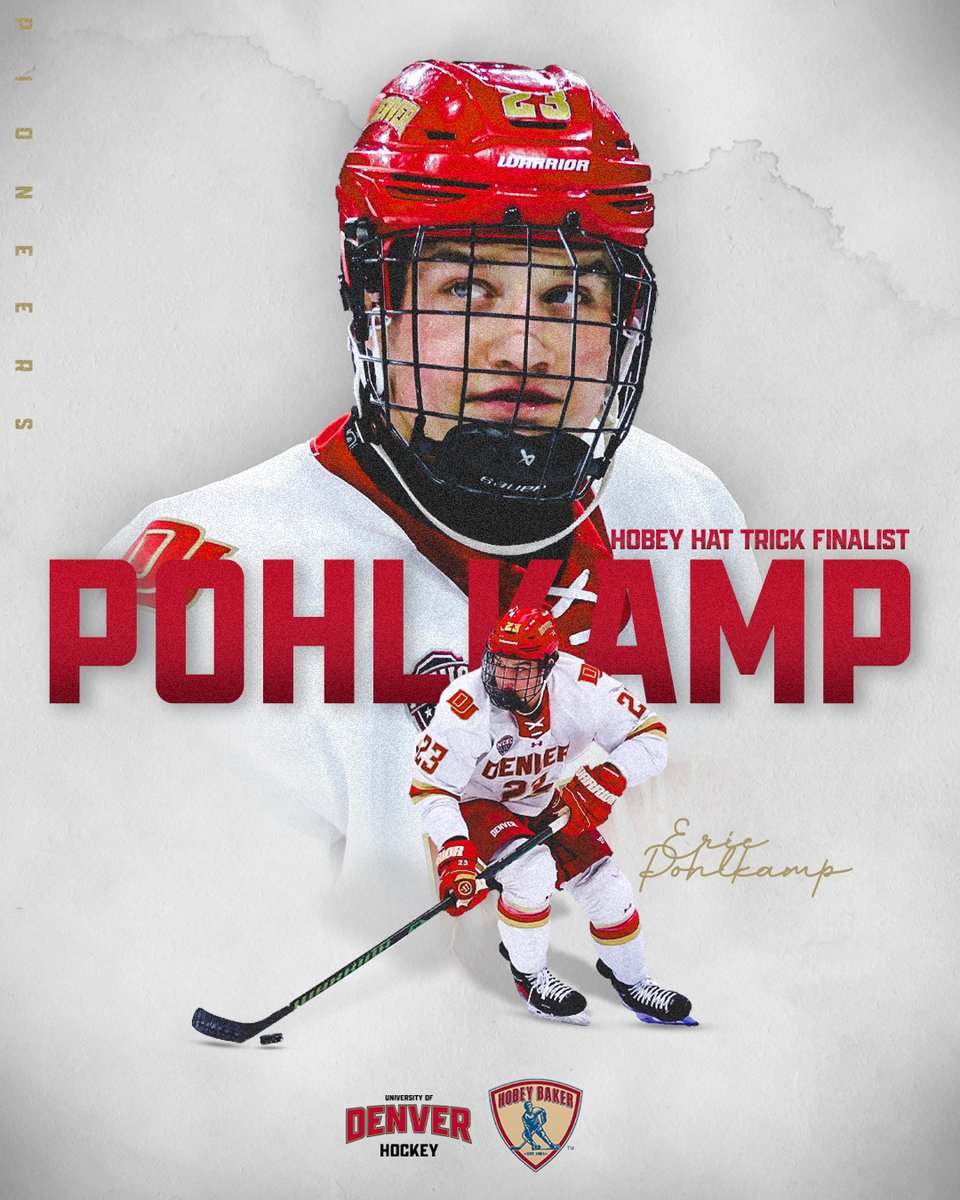 DU_Hockey's tweet photo. Eric Pohlkamp is a @HobeyBakerAward Hat Trick Finalist!

Full Story: https://t.co/Ok19F11NSk

#GoPios https://t.co/0VraHIuUwK