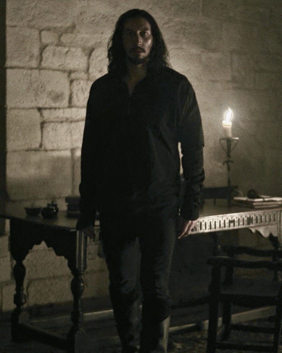 twilightkylo's tweet image. i just noticed this look from the last duel is literally the medieval version of the tros ben solo fit