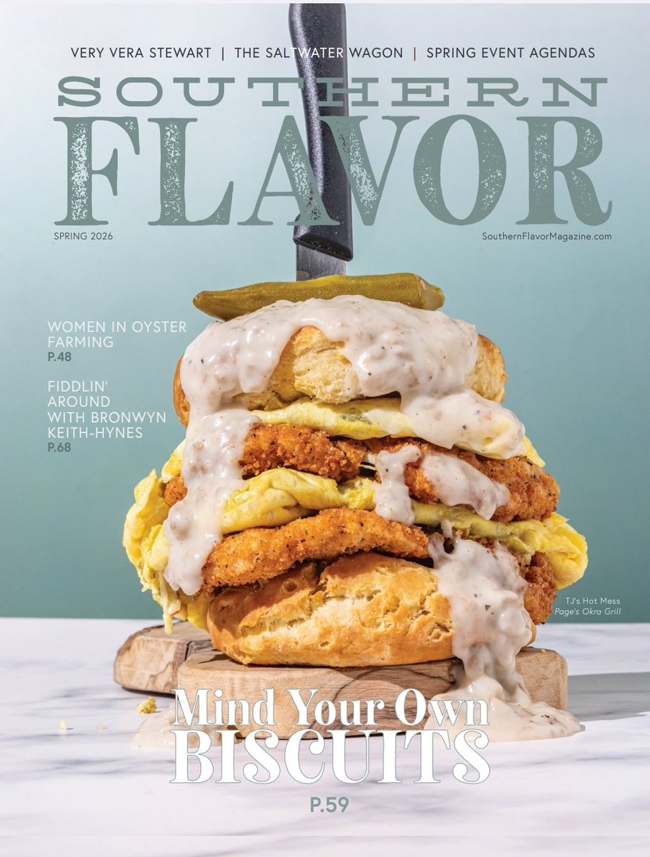 flavor_southern's tweet photo. #springissue #Biscuits @ESPNMcGee @PagesOkraGrill @bensfriends #womenoysterfarmers https://t.co/lYVBi1DVNj